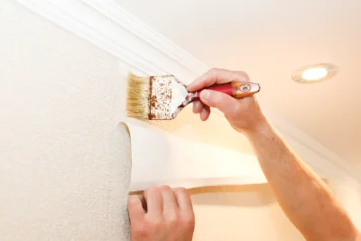 Pose de papier peint à la Grève-sur-Mignon — revêtements muraux et toiles de verre